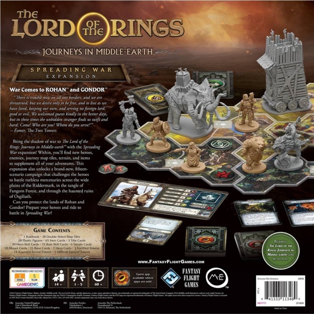 LORD OF THE RINGS NWT journey in middle earth spreading war game expansion - Picture 3 of 10